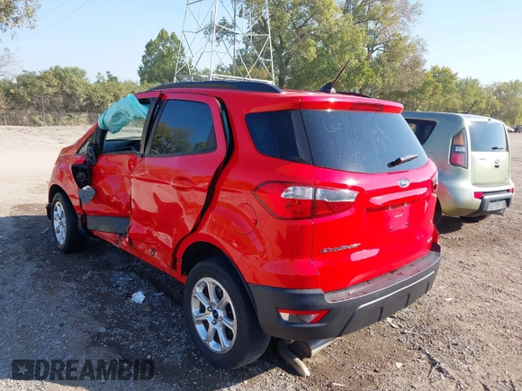 2018 Ford EcoSport SE with VIN MAJ6P1UL3JC209576, listed as a IAAI auction lot 40361996 with 53,984 mi miles. Bid and sale history available at carsss.com. Image 3.