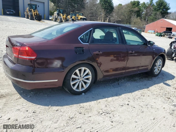 2012 Volkswagen Passat SEL with VIN 1VWCP7A39CC037607, listed as a Copart auction lot 53286565 with 155,339 mi miles and Clean Title. Bid and sale history available at carsss.com. Image 3.