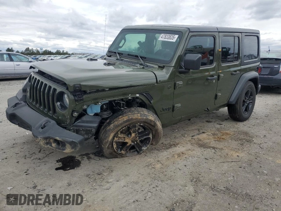 2023 Jeep Wrangler Sport Altitude с VIN 1C4HJXDG5PW648280, выставлен на аукционе Copart как лот 47833835 с пробегом 27 764 миль миль и Списание • Salvage title. История ставок и продаж доступна на DreamBid. Изображение 1.