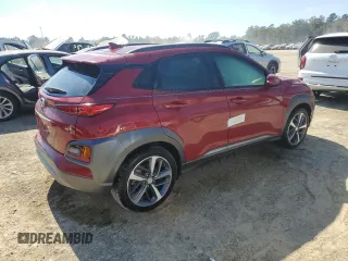 2020 Hyundai Kona Ultimate with VIN KM8K53A57LU428372, listed as a Copart auction lot 73765774 with 0 mi miles and Non Repairable. Bid and sale history available at carsss.com. Image 3.