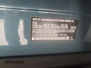 2026 BMW X5 xDrive40i z VIN 5UX23EU04T9052995, wystawiony jako Copart lot #61350465 z przebiegiem Nie podano mil oraz Czysty tytuł • Clean title. Historia ofert i sprzedaży dostępna na DreamBid. Obrazek 13.