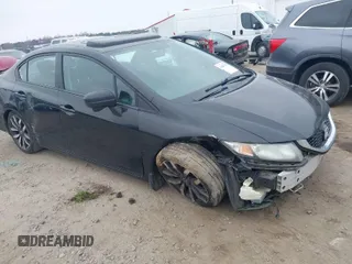 2015 Honda Civic Sedan EX-L with VIN 19XFB2F95FE047952, listed as a IAAI auction lot 41803118 with 1 mi miles. Bid and sale history available at carsss.com. Image 1.