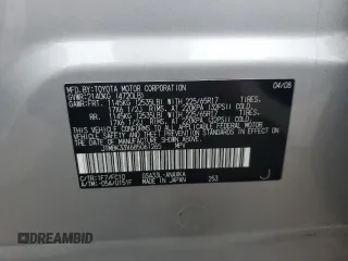 2008 Toyota RAV4 with VIN JTMBK33V685061265, listed as a Copart auction lot 52308535 with 104,609 mi miles and Salvage Title. Bid and sale history available at carsss.com. Image 13.
