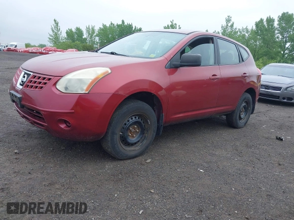 2009 Nissan Rogue S with VIN JN8AS58VX9W189895, listed as a IAAI auction lot 42191843 with 89,279 mi miles. Bid and sale history available at carsss.com. Image 2.