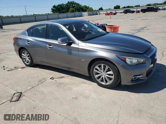 2017 Infiniti Q50 Premium z VIN JN1EV7AP6HM739506, wystawiony jako Copart lot #53484535 z przebiegiem 132 875 mil mil oraz Szkody całkowita. Historia ofert i sprzedaży dostępna na DreamBid. Obrazek 4.