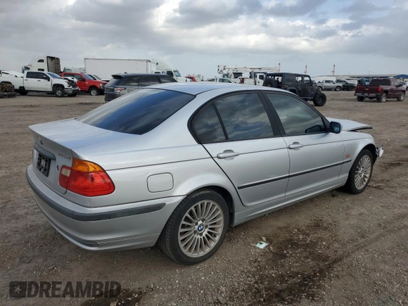 2001 BMW 3 Series 325i with VIN WBAAV33451EE26745, listed as a Copart auction lot 48457115 with 151,899 mi miles and Salvage Title. Bid and sale history available at carsss.com. Image 3.