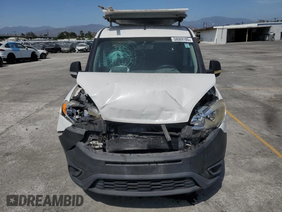 2017 Ram ProMaster City Cargo Tradesman with VIN ZFBERFAB8H6E30579, listed as a Copart auction lot 58069185 with 78,878 mi miles and Salvage title. Bid and sale history available at DreamBid. Image 5.