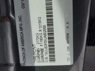 2018 Acura TLX Technology z VIN 19UUB3F5XJA802956, wystawiony jako Copart lot #46687825 z przebiegiem Nie podano mil oraz Szkoda całkowita • Salvage title. Historia ofert i sprzedaży dostępna na DreamBid. Obrazek 12.
