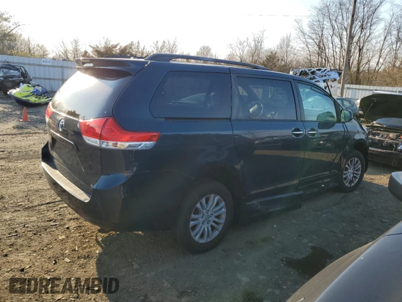2011 Toyota Sienna XLE AAS with VIN 5TDYK3DC9BS135724, listed as a Copart auction lot 47119325 with 0 mi miles and Clean Title. Bid and sale history available at carsss.com. Image 3.