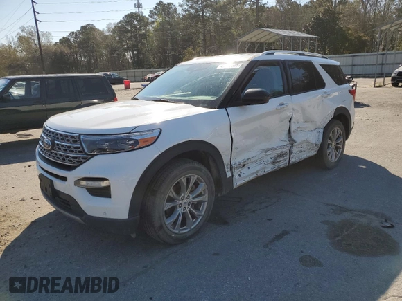 2022 Ford Explorer Limited with VIN 1FMSK8FH6NGA51396, listed as a Copart auction lot 49385665 with 42,911 mi miles and Salvage Title. Bid and sale history available at carsss.com. Image 1.