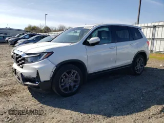 2022 Honda Passport EX-L z VIN 5FNYF7H57NB006039, wystawiony jako Copart lot #48367855 z przebiegiem 43 587 mil mil oraz Szkoda całkowita • Salvage title. Historia ofert i sprzedaży dostępna na DreamBid. Obrazek 1.