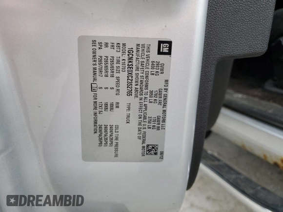 2012 Chevrolet Silverado 1500 LT with VIN 1GCNKSE0XCZ352765, listed as a Copart auction lot 75541614 with 169,107 mi miles and Salvage Title. Bid and sale history available at carsss.com. Image 14.