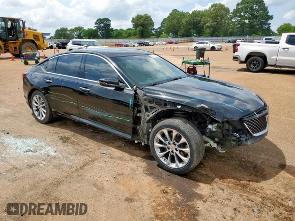 2020 Cadillac CT5 Premium Luxury with VIN 1G6DN5RK1L0126802, listed as a Copart auction lot 59813405 with 73,495 mi miles and Salvage title. Bid and sale history available at DreamBid. Image 4.