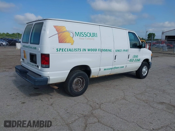 2013 Ford Econoline Cargo Commercial with VIN 1FTNE2EWXDDA52072, listed as a IAAI auction lot 42523635 with 262,097 mi miles and . Bid and sale history available at DreamBid. Image 4.
