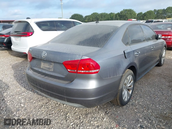 2013 Volkswagen Passat S with VIN 1VWAP7A37DC031197, listed as a IAAI auction lot 42572577 with 197,324 mi miles and . Bid and sale history available at DreamBid. Image 4.