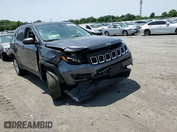2021 Jeep Compass Latitude с VIN 3C4NJDBB4MT599812, выставлен на аукционе Copart как лот 59083905 с пробегом 68 769 миль миль и Списание • Salvage title. История ставок и продаж доступна на DreamBid. Изображение 14.