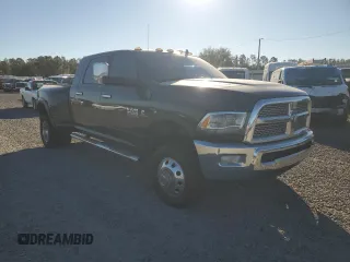 2013 Ram 3500 Laramie with VIN 3C63RRML1DG604435, listed as a Copart auction lot 76452564 with 144,808 mi miles and Salvage Title. Bid and sale history available at carsss.com. Image 1.