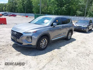 2019 Hyundai Santa Fe SE with VIN 5NMS23AD3KH083786, listed as a IAAI auction lot 42196828 with Not Provided miles and . Bid and sale history available at DreamBid. Image 2.
