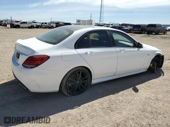 2016 Mercedes-Benz C 450 AMG with VIN 55SWF6EB6GU115864, listed as a Copart auction lot 49160575 with 71,459 mi miles and Salvage Title. Bid and sale history available at carsss.com. Image 3.