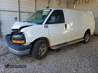 2020 GMC Savana Cargo Van with VIN 1GTW7AFG0L1167859, listed as a Copart auction lot 86723614 with 0 mi miles and Salvage Title. Bid and sale history available at carsss.com. Image 1.