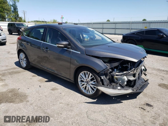 2016 Ford Focus Titanium with VIN 1FADP3N27GL201482, listed as a Copart auction lot 51768335 with 54,463 mi miles and Salvage title. Bid and sale history available at DreamBid. Image 4.