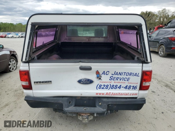 2011 Ford Ranger XL with VIN 1FTKR1EEXBPA64355, listed as a Copart auction lot 49376624 with 172,590 mi miles and Salvage title. Bid and sale history available at DreamBid. Image 6.