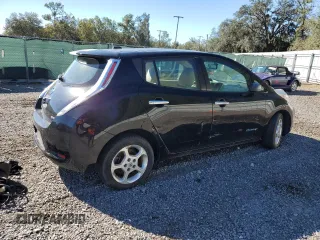 2011 Nissan LEAF SL with VIN JN1AZ0CP7BT007227, listed as a Copart auction lot 81894884 with 0 mi miles and Clean Title. Bid and sale history available at carsss.com. Image 3.