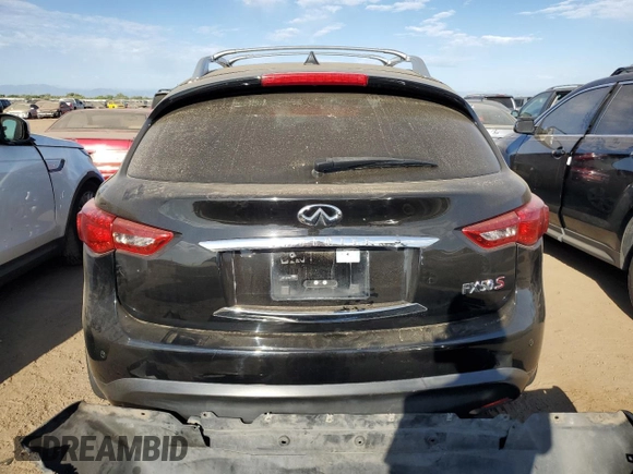 2013 Infiniti FX with VIN JN8BS1MW3DM100037, listed as a Copart auction lot 73140054 with 132,071 mi miles and Salvage Title. Bid and sale history available at DreamBid. Image 6.