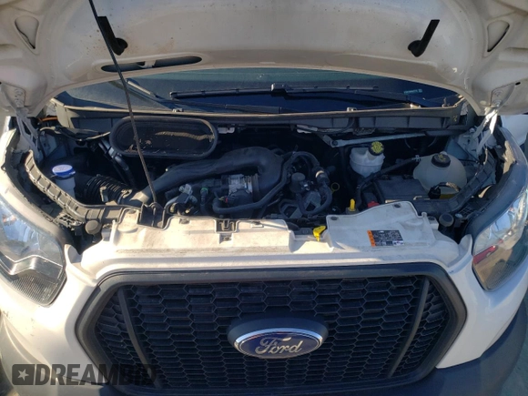 2023 Ford Transit Cargo with VIN 1FTBR1C88PKA57115, listed as a Copart auction lot 52321375 with 48,740 mi miles and Salvage Title. Bid and sale history available at DreamBid. Image 12.