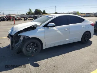 2017 Hyundai Elantra SE with VIN 5NPD84LF6HH173229, listed as a Copart auction lot 59143705 with 72,872 mi miles and Salvage title. Bid and sale history available at DreamBid. Image 1.