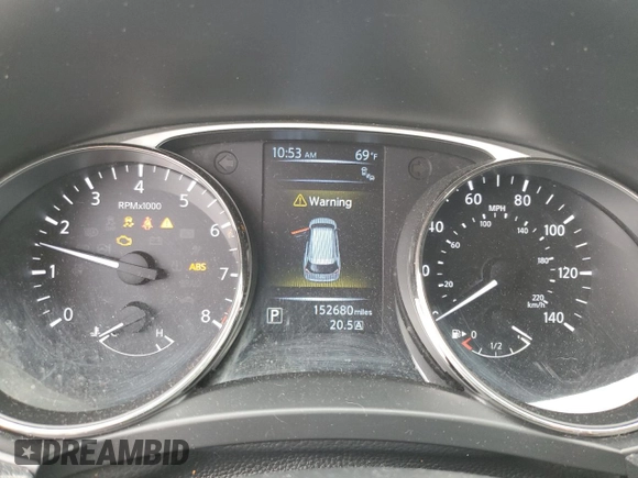 2016 Nissan Rogue SV with VIN KNMAT2MV9GP673965, listed as a Copart auction lot 55348165 with 152,680 mi miles and Clean Title. Bid and sale history available at carsss.com. Image 9.