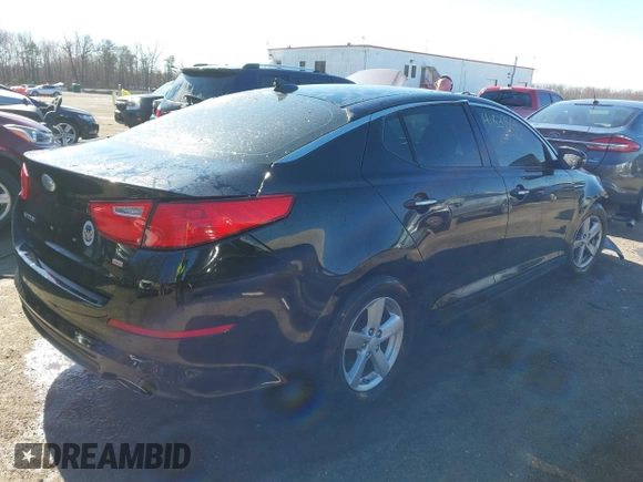 2014 Kia Optima LX with VIN 5XXGM4A71EG270298, listed as a IAAI auction lot 41839869 with 126,209 mi miles. Bid and sale history available at carsss.com. Image 4.