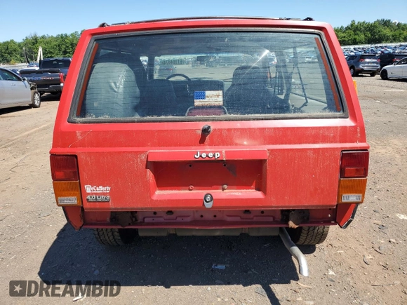 1995 Jeep Cherokee Sport with VIN 1J4FJ67S6SL549912, listed as a Copart auction lot 61104474 with 296,507 mi miles and Clean Title. Bid and sale history available at carsss.com. Image 6.