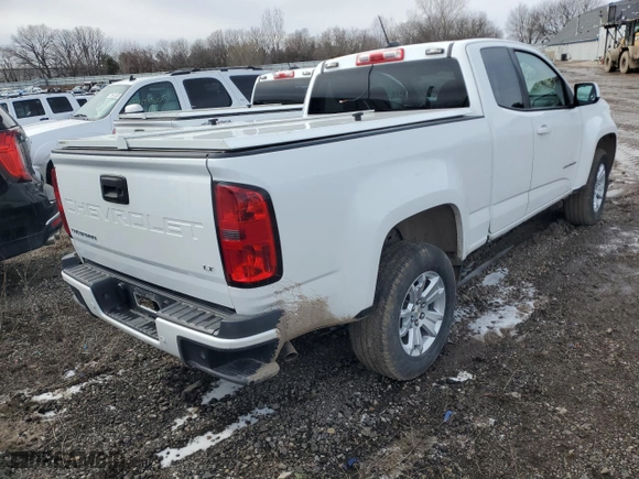 2021 Chevrolet Colorado 2WD LT with VIN 1GCHSCEA5M1227510, listed as a Copart auction lot 47804165 with 34,621 mi miles and Clean Title. Bid and sale history available at carsss.com. Image 3.
