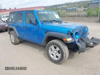 2023 Jeep Wrangler Sport with VIN 1C4HJXDG5PW530309, listed as a IAAI auction lot 42154961 with 29,846 mi miles and . Bid and sale history available at carsss.com. Image 1.