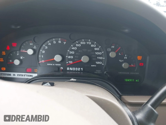2005 Ford Explorer Eddie Bauer with VIN 1FMZU74E85UA96482, listed as a IAAI auction lot 42612997 with 184,911 mi miles and . Bid and sale history available at DreamBid. Image 7.