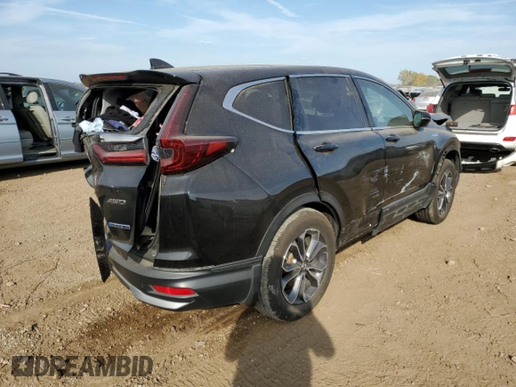 2020 Honda CR-V EX with VIN 7FART6H54LE025253, listed as a Copart auction lot 72110224 with 42,762 mi miles and Salvage Title. Bid and sale history available at DreamBid. Image 3.