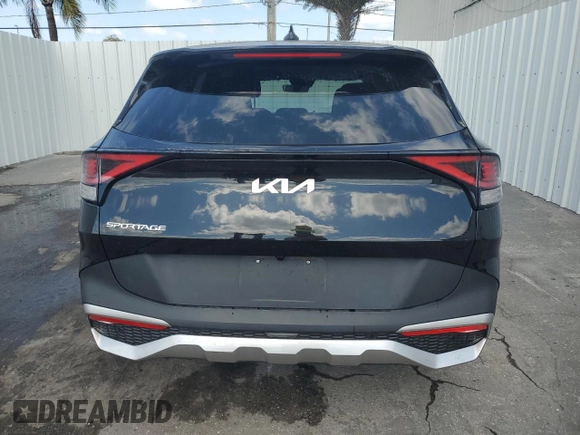 2024 Kia Sportage LX with VIN KNDPU3DF5R7291652, listed as a Copart auction lot 54886245 with 27,086 mi miles and Clean Title. Bid and sale history available at DreamBid. Image 6.