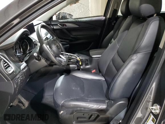 2021 Mazda CX-9 Touring with VIN JM3TCBCY0M0524392, listed as a Copart auction lot 48395515 with 37,818 mi miles and Salvage Title. Bid and sale history available at carsss.com. Image 7.