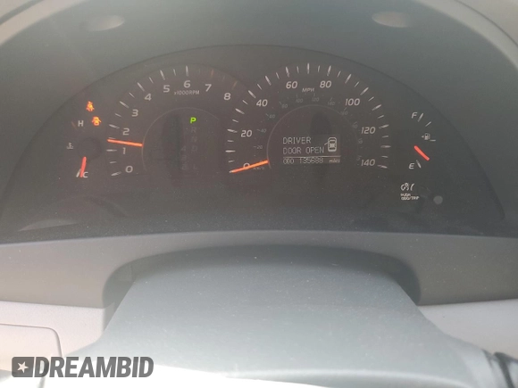 2007 Toyota Camry CE with VIN JTNBE46K173059539, listed as a Copart auction lot 48321025 with 135,688 mi miles and Salvage Title. Bid and sale history available at carsss.com. Image 9.