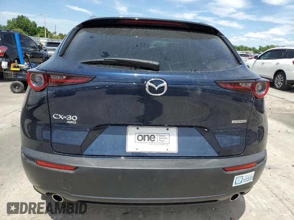 2022 Mazda CX-30 S Premium with VIN 3MVDMBDL9NM446527, listed as a Copart auction lot 63291275 with 17,035 mi miles and Salvage title. Bid and sale history available at DreamBid. Image 6.