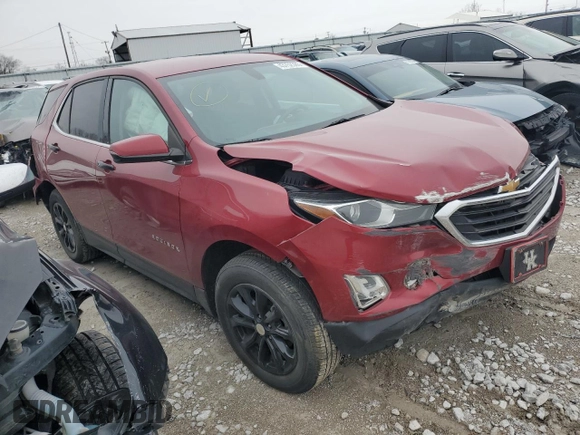 2019 Chevrolet Equinox LT with VIN 3GNAXKEV6KS570152, listed as a Copart auction lot 43752385 with 80,144 mi miles and Salvage Title. Bid and sale history available at DreamBid. Image 4.
