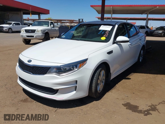2017 Kia Optima LX with VIN 5XXGT4L34HG152960, listed as a IAAI auction lot 42115041 with 88,595 mi miles. Bid and sale history available at carsss.com. Image 2.