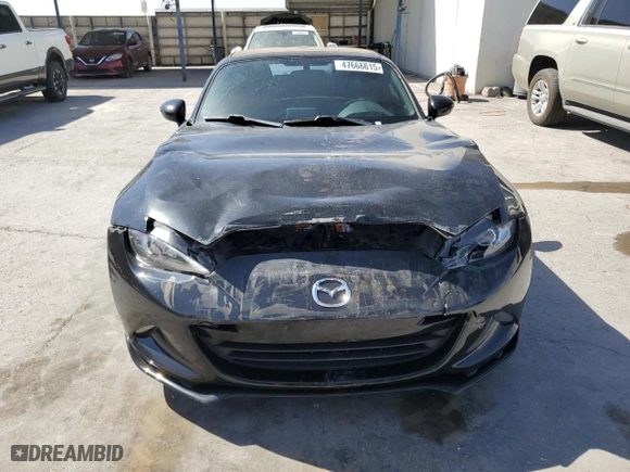 2016 Mazda MX-5 Miata Club with VIN JM1NDAC71G0107142, listed as a Copart auction lot 47666615 with 90,033 mi miles and Salvage Title. Bid and sale history available at carsss.com. Image 5.