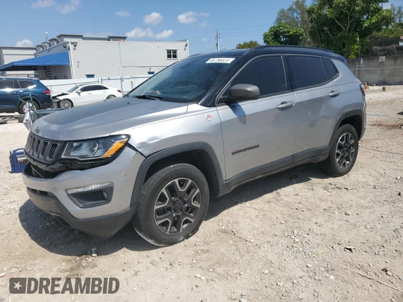2019 Jeep Compass Trailhawk с VIN 3C4NJDDB8KT669113, выставлен на аукционе Copart как лот 48796325 с пробегом 91 520 миль миль и На запчасти • Non repairable. История ставок и продаж доступна на DreamBid. Изображение 1.
