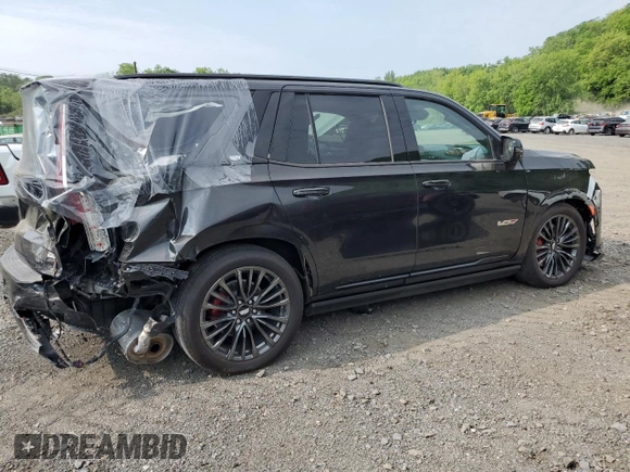 2024 Cadillac Escalade AWD V-Series with VIN 1GYS4HK92RR125835, listed as a Copart auction lot 60098455 with 10,416 mi miles and Salvage title. Bid and sale history available at DreamBid. Image 3.