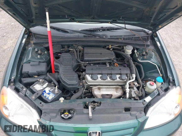 2001 Honda Civic LX with VIN 2HGES16511H546426, listed as a IAAI auction lot 42067246 with 192,560 mi miles. Bid and sale history available at carsss.com. Image 10.