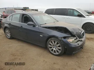 2006 BMW 3 Series 330xi with VIN WBAVD33556KL52746, listed as a Copart auction lot 83674684 with 0 mi miles and Salvage Title. Bid and sale history available at carsss.com. Image 4.