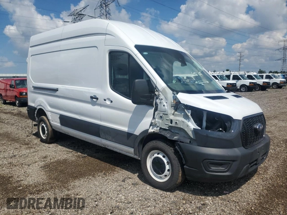 2023 Ford Transit Cargo with VIN 1FTBR1X87PKB07660, listed as a Copart auction lot 63852975 with 37,357 mi miles and Salvage title. Bid and sale history available at DreamBid. Image 4.
