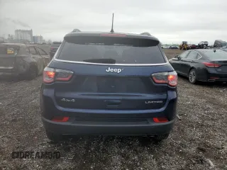 2018 Jeep Compass Limited with VIN 3C4NJDCB4JT128687, listed as a Copart auction lot 57648245 with 136,455 mi miles and Salvage title. Bid and sale history available at DreamBid. Image 6.